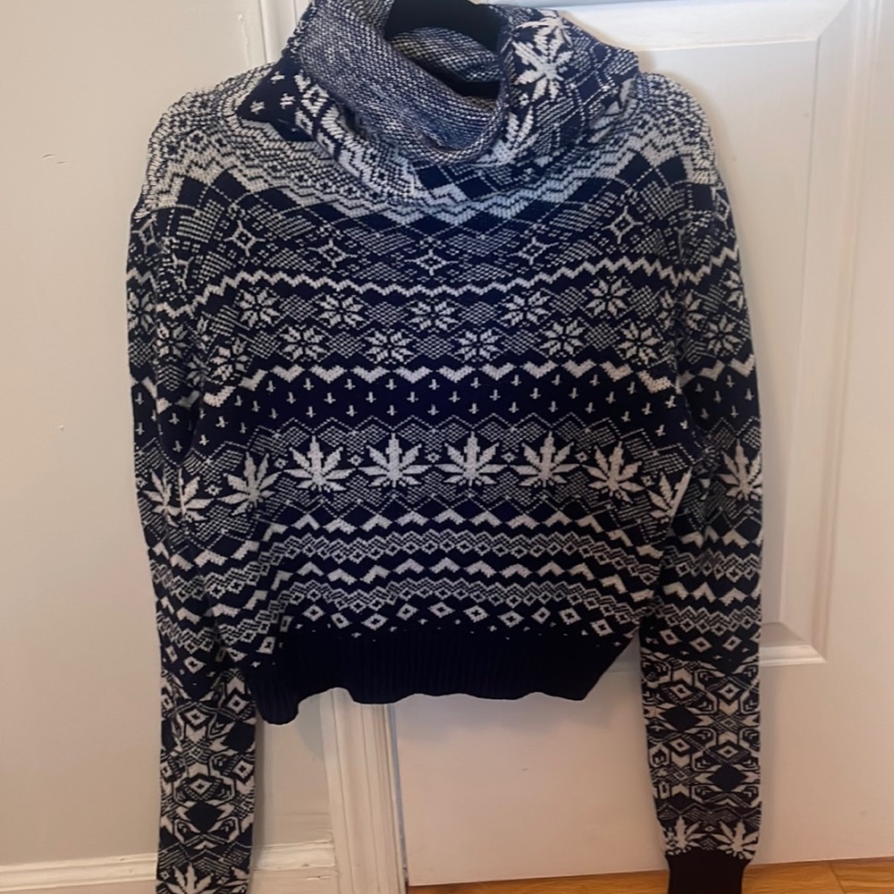 BDG Urban Outfitters Weed Leaves Sweater size L